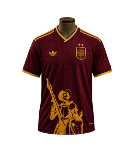 Camiseta España Don Quijote (Granate)