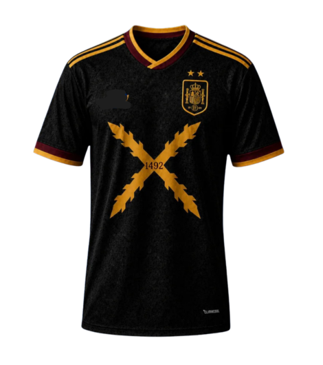 Camiseta España 1492 (2 estrellas) (Negro)